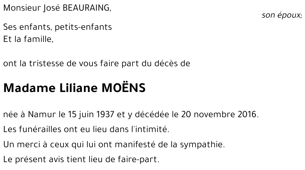 Liliane MOËNS