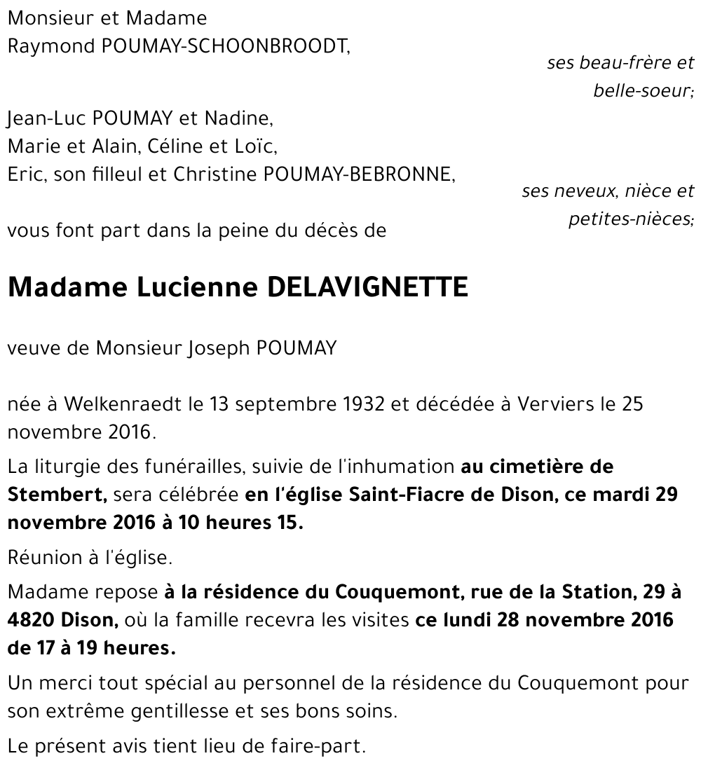 Lucienne DELAVIGNETTE