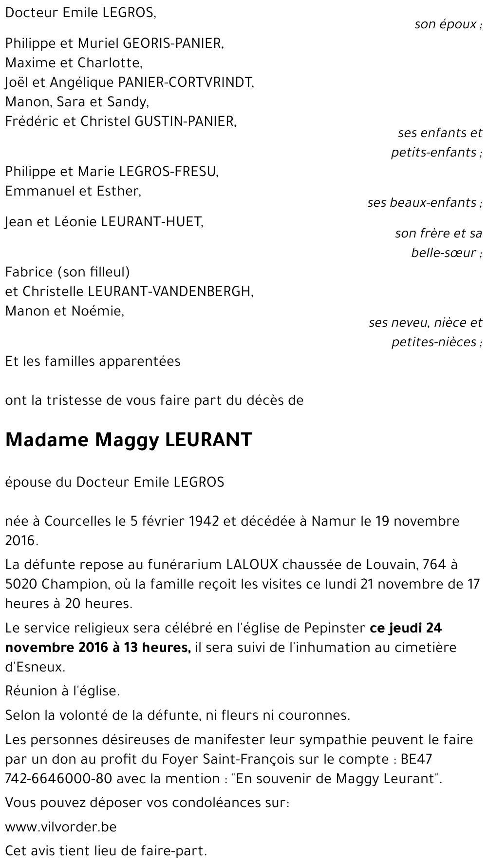 Maggy LEURANT