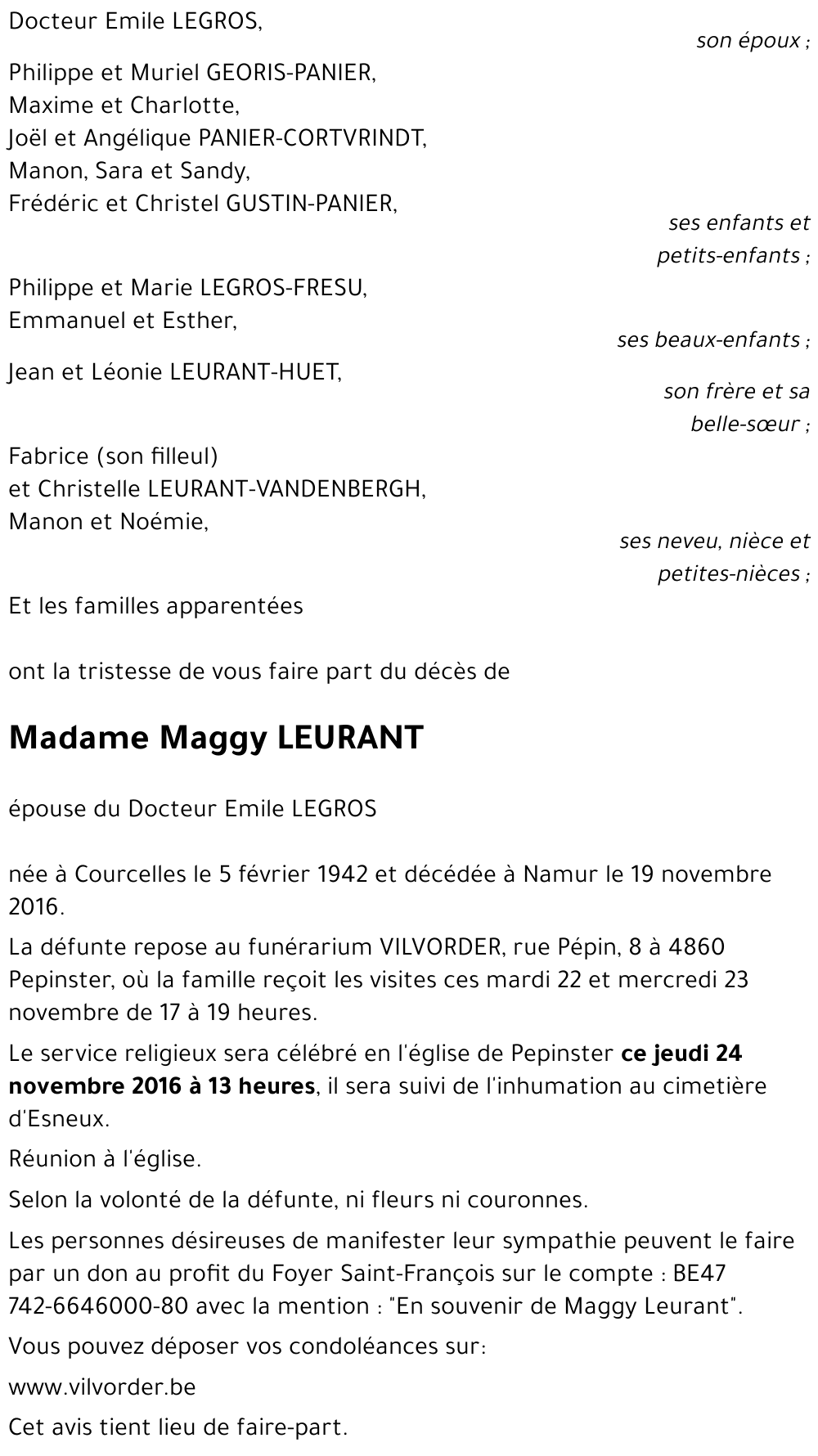 Maggy LEURANT