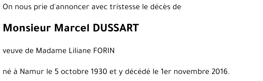 Marcel DUSSART