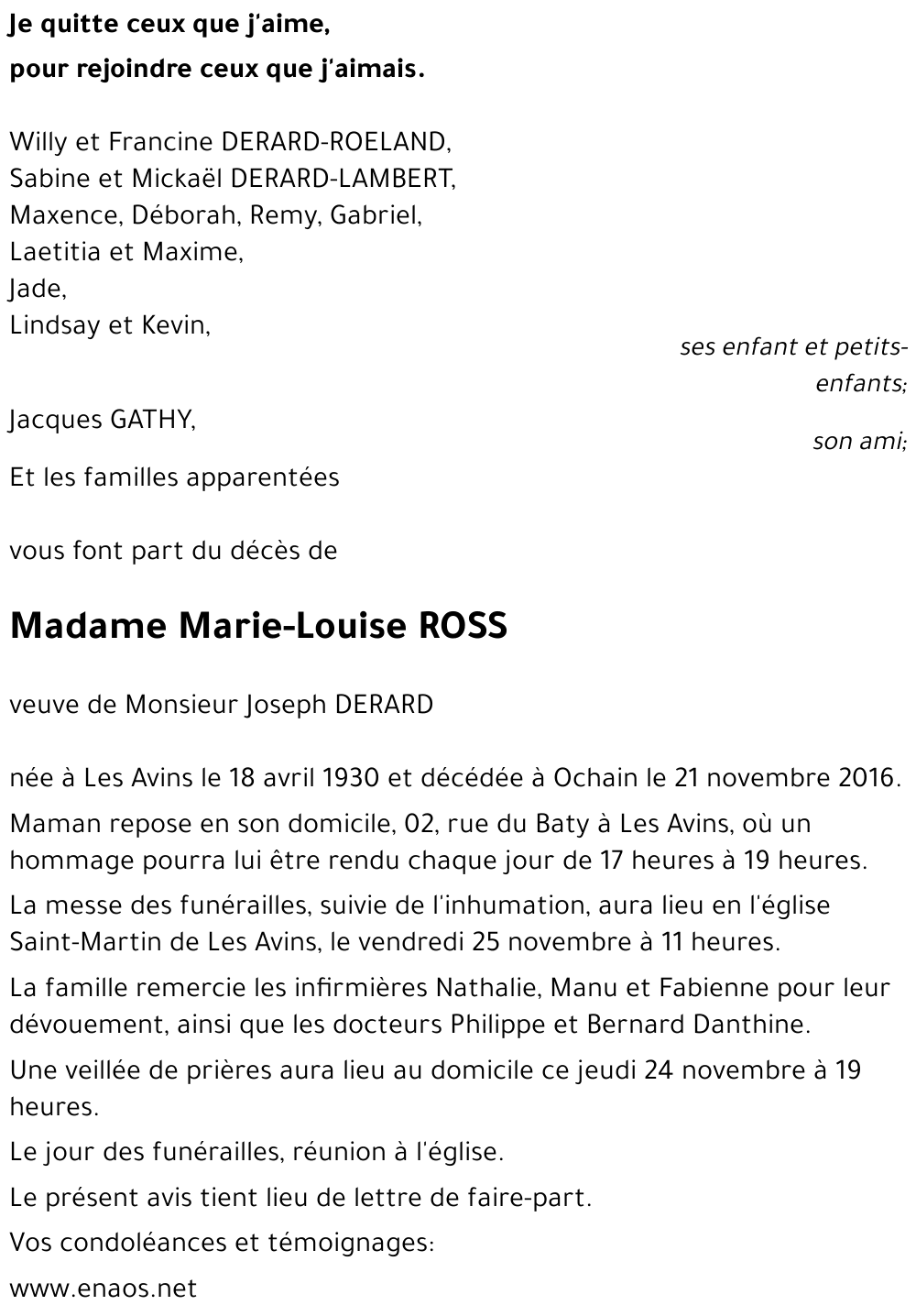 Marie-Louise ROSS