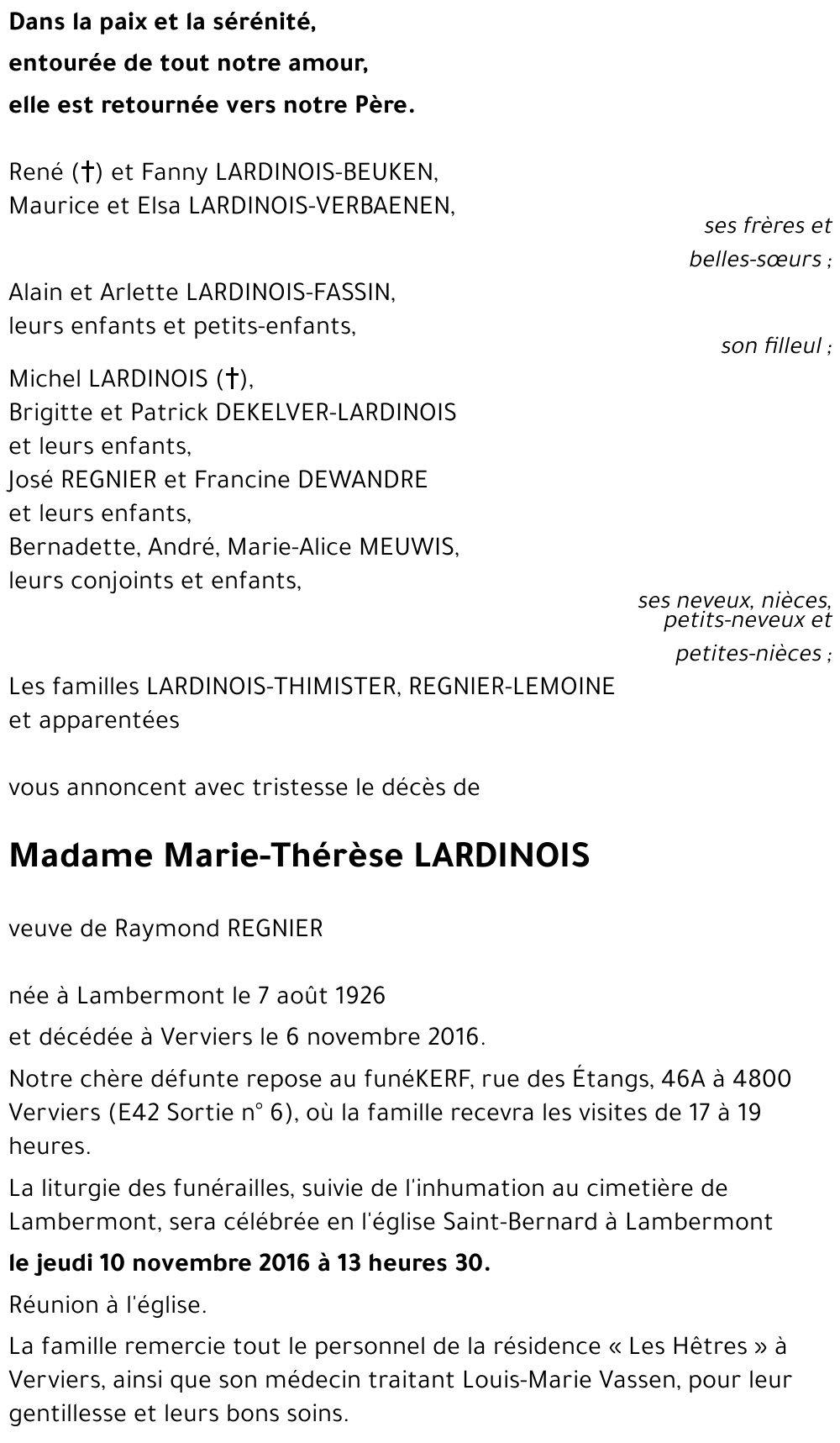 Marie-Thérèse LARDINOIS