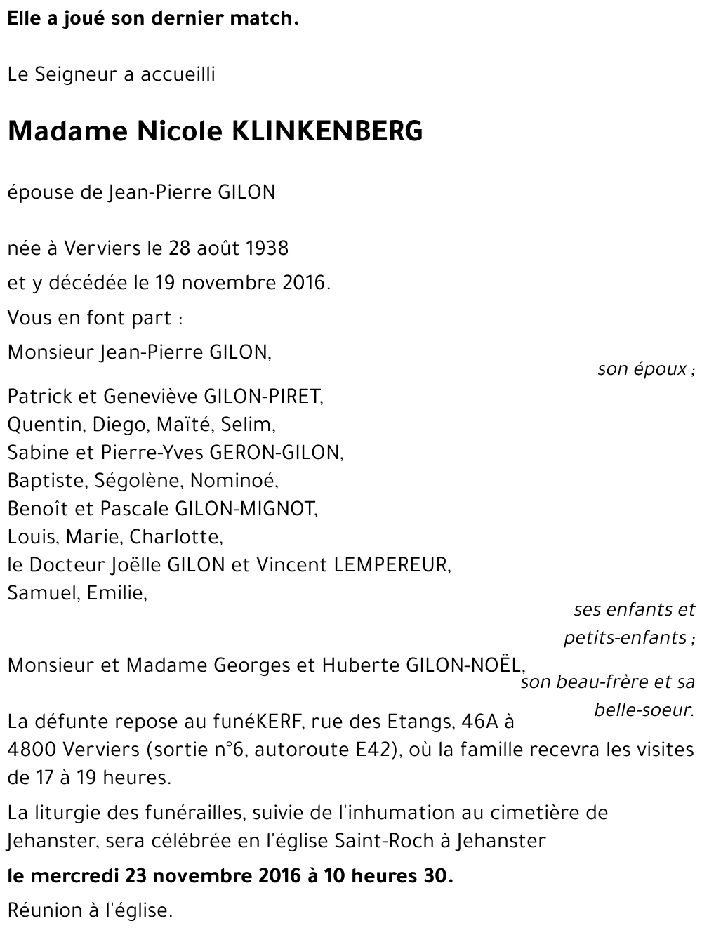 Nicole KLINKENBERG