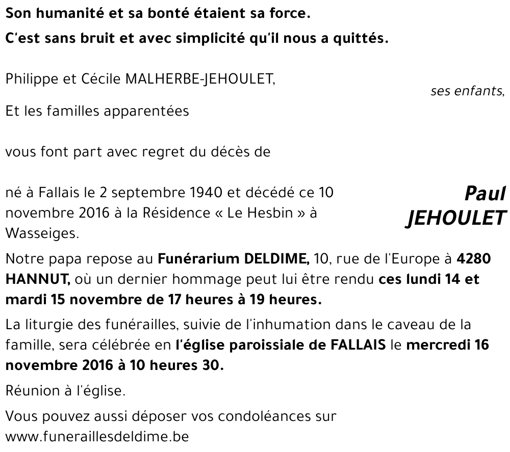 Paul JEHOULET