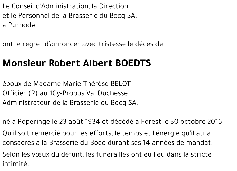 Robert Albert BOEDTS