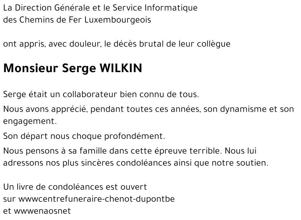 Serge WILKIN