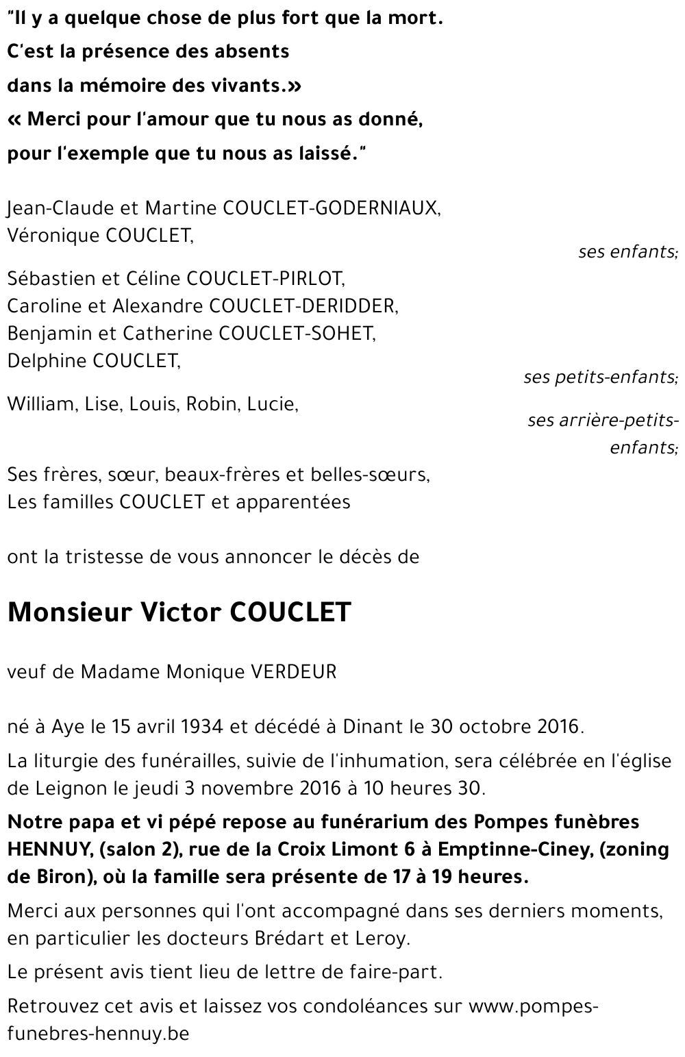 Victor COUCLET