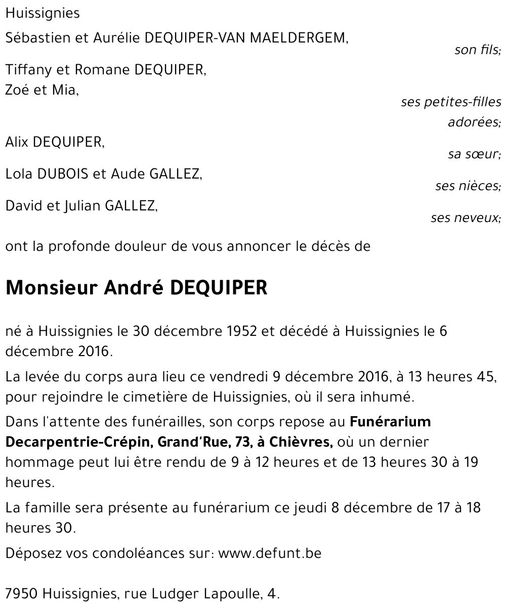 André DEQUIPER