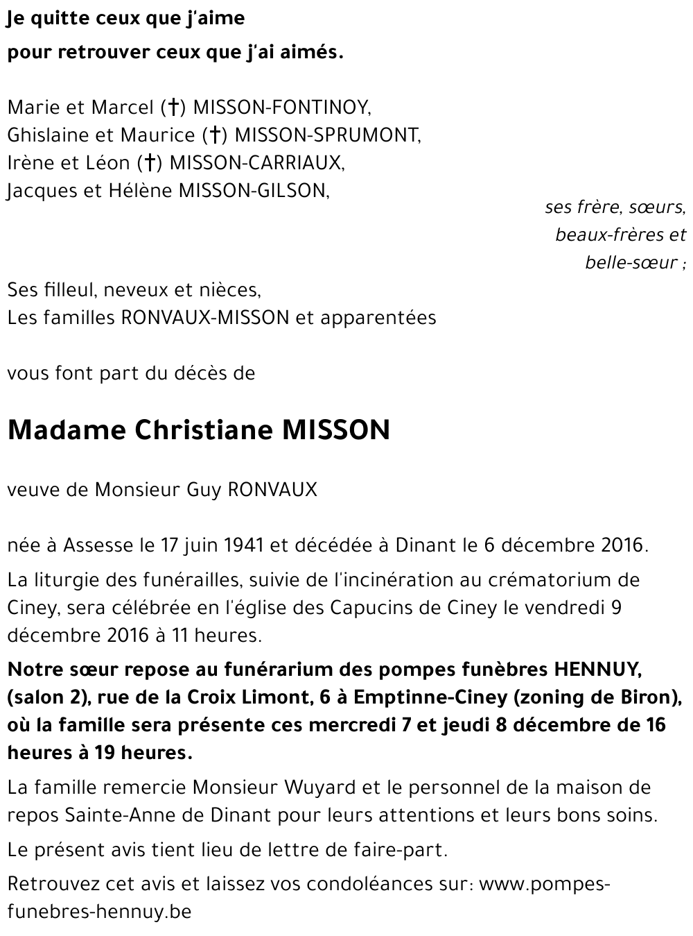 Christiane MISSON