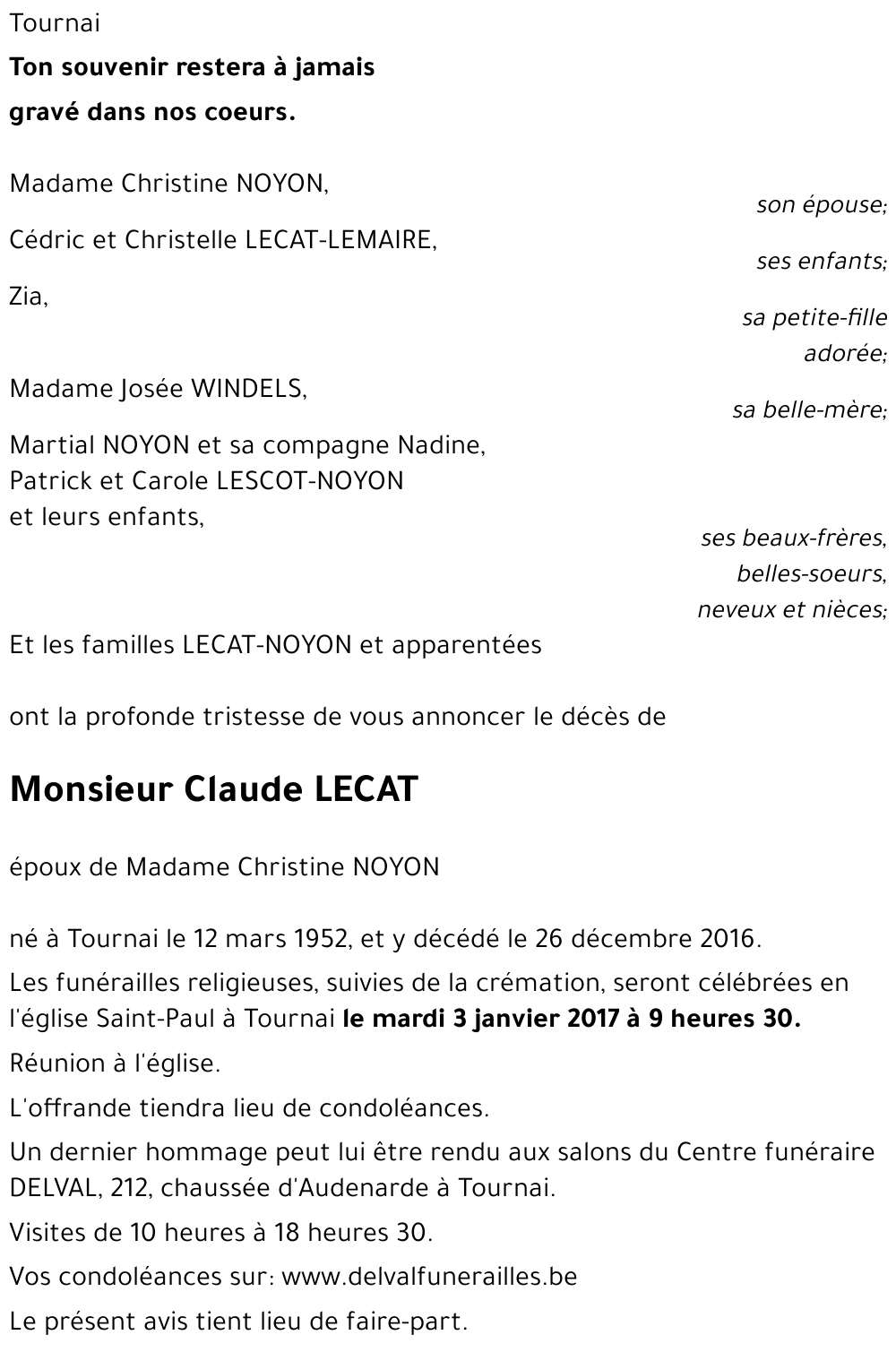 Claude LECAT