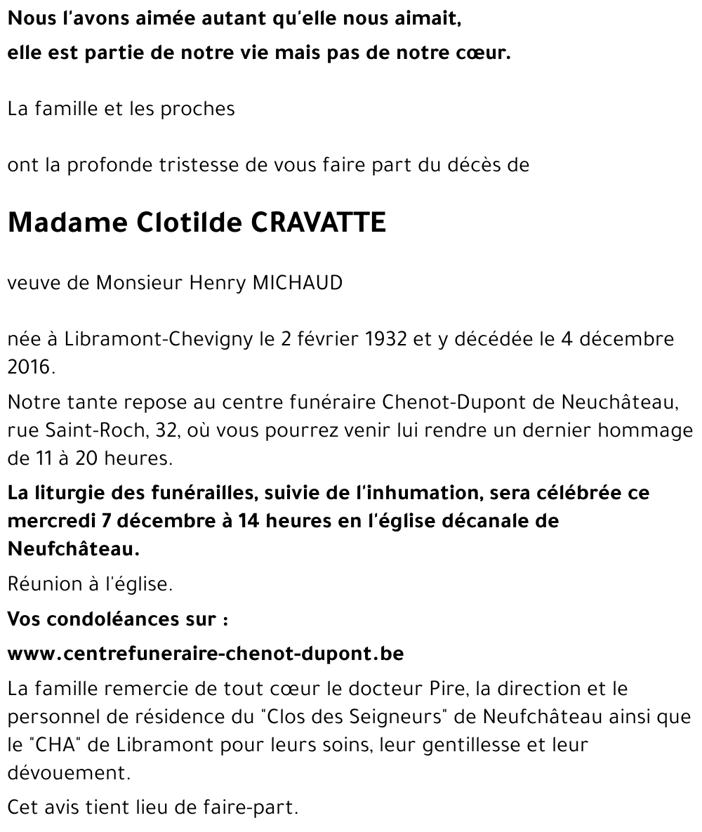 Clotilde CRAVATTE