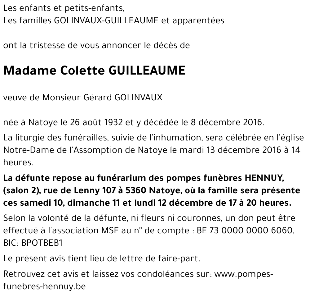 Colette GUILLEAUME