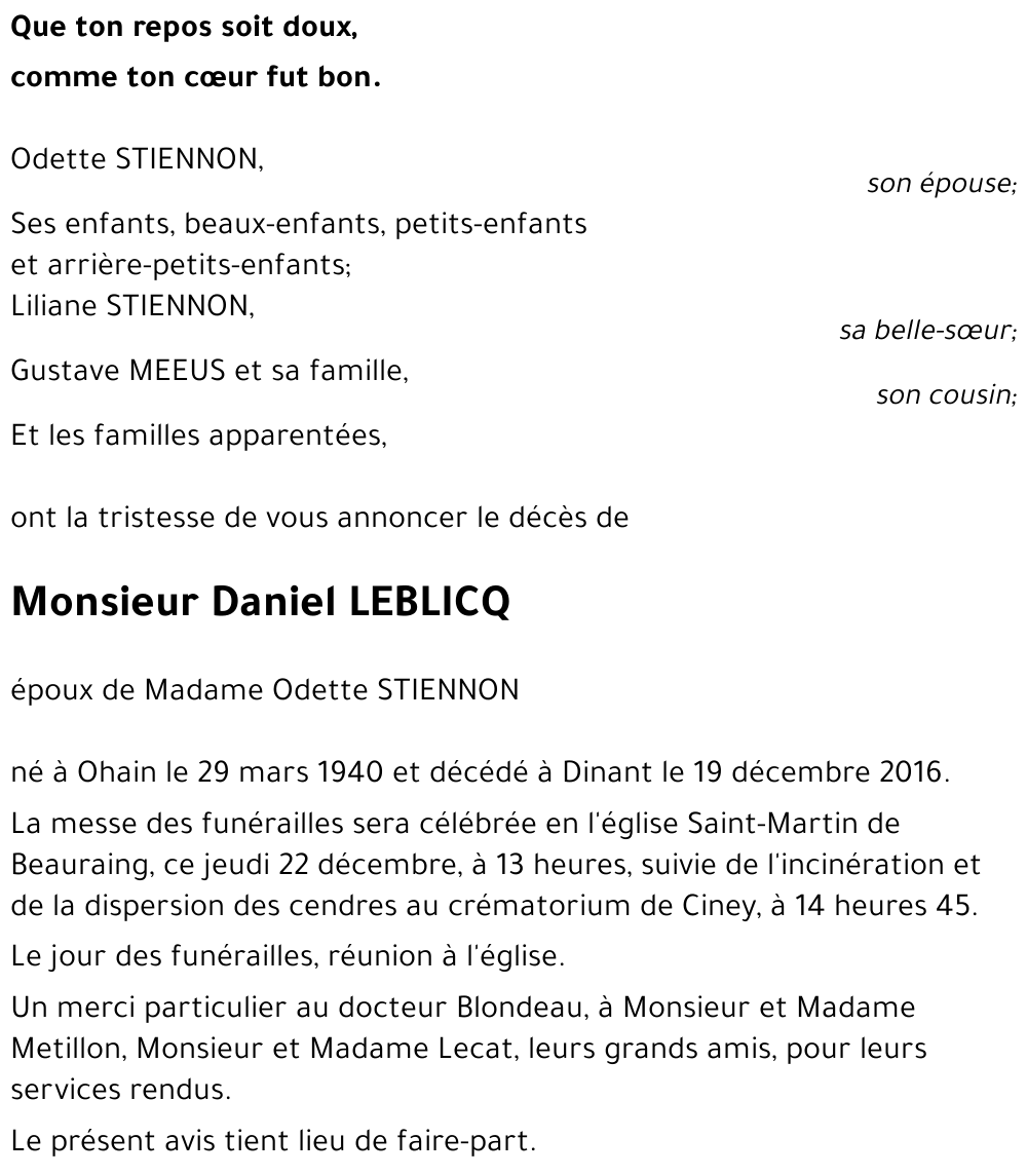 Daniel LEBLICQ