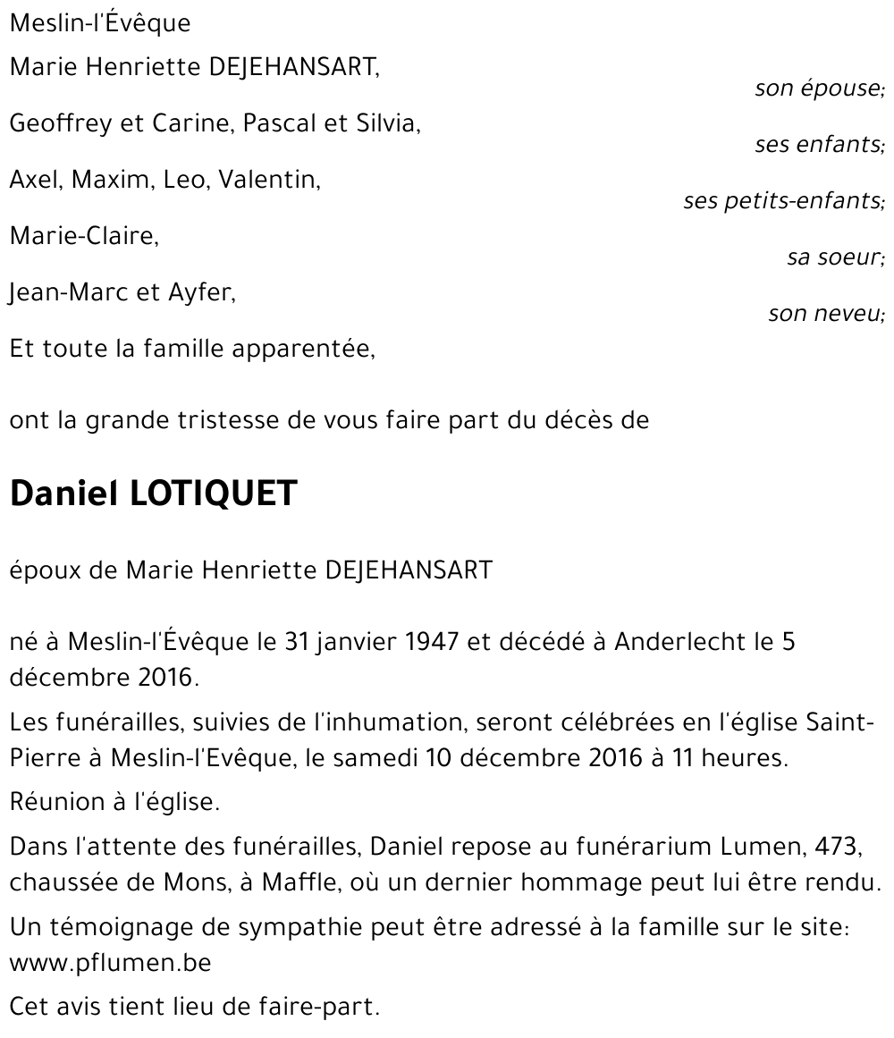 Daniel LOTIQUET