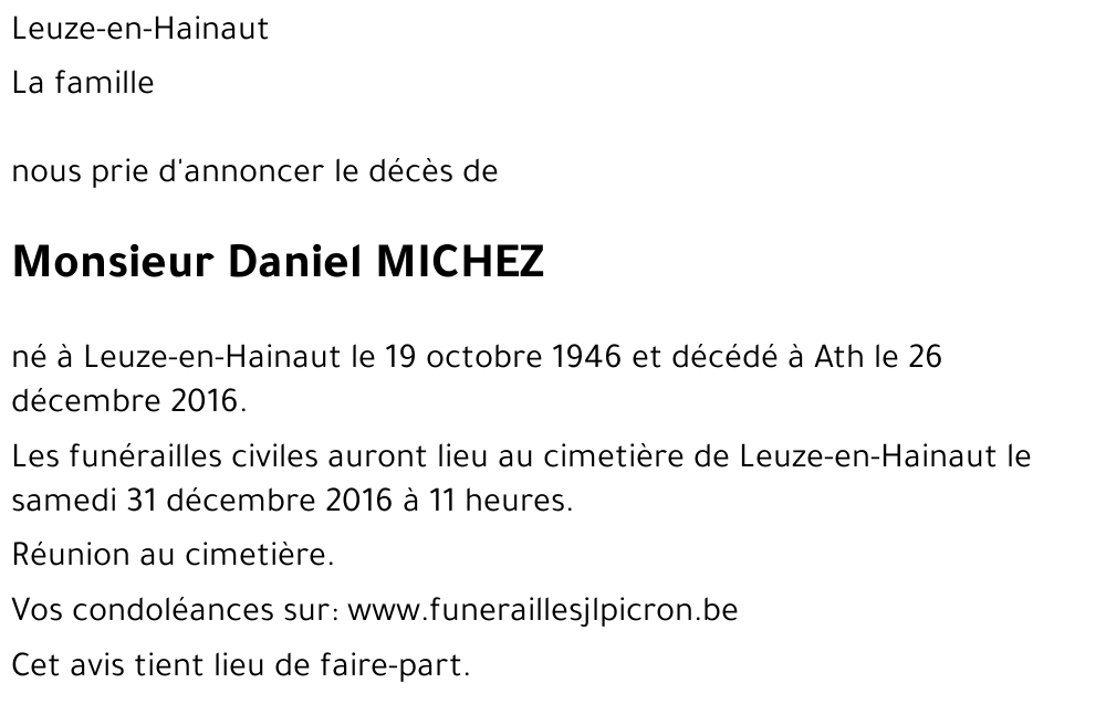 Daniel MICHEZ