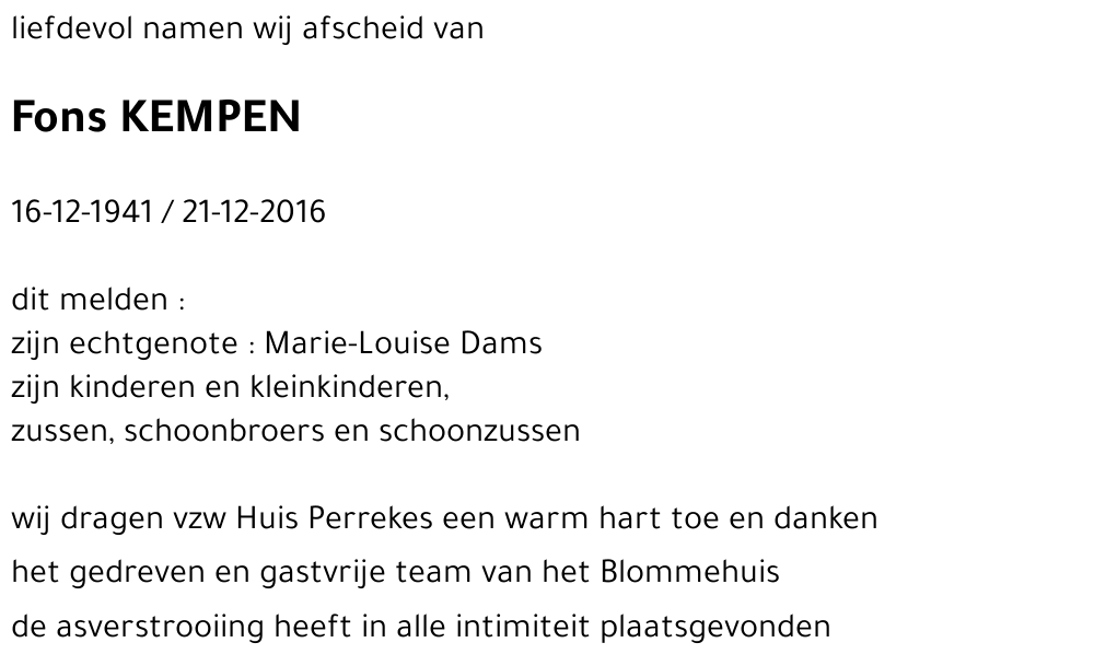 Fons KEMPEN
