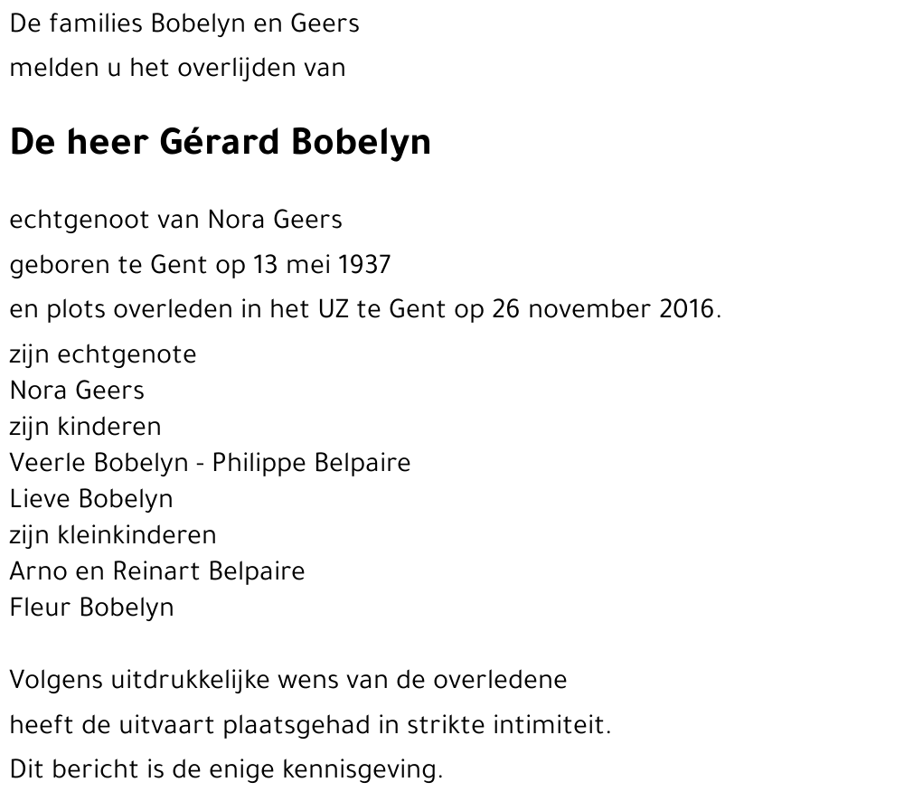 Gérard Bobelyn