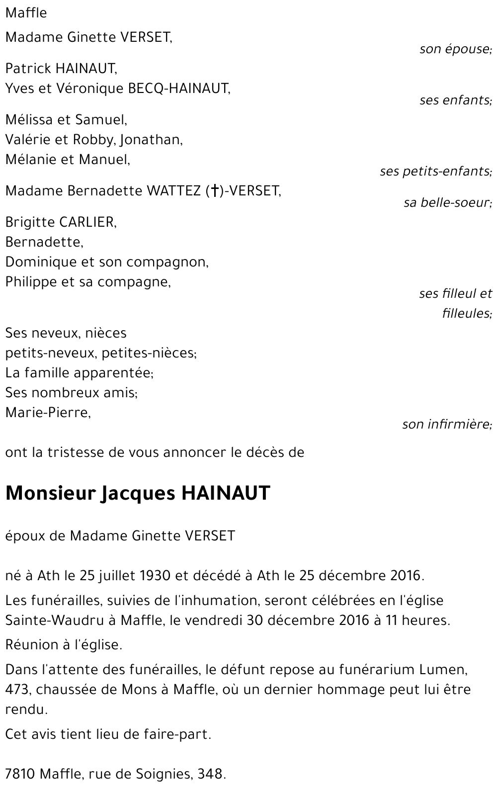 Jacques HAINAUT
