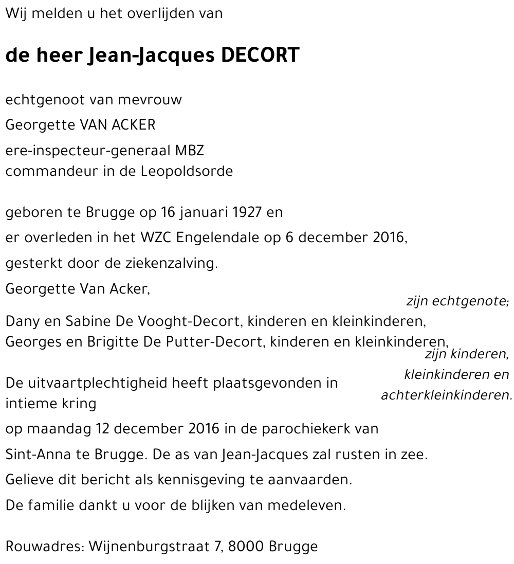 Jean-Jacques DECORT