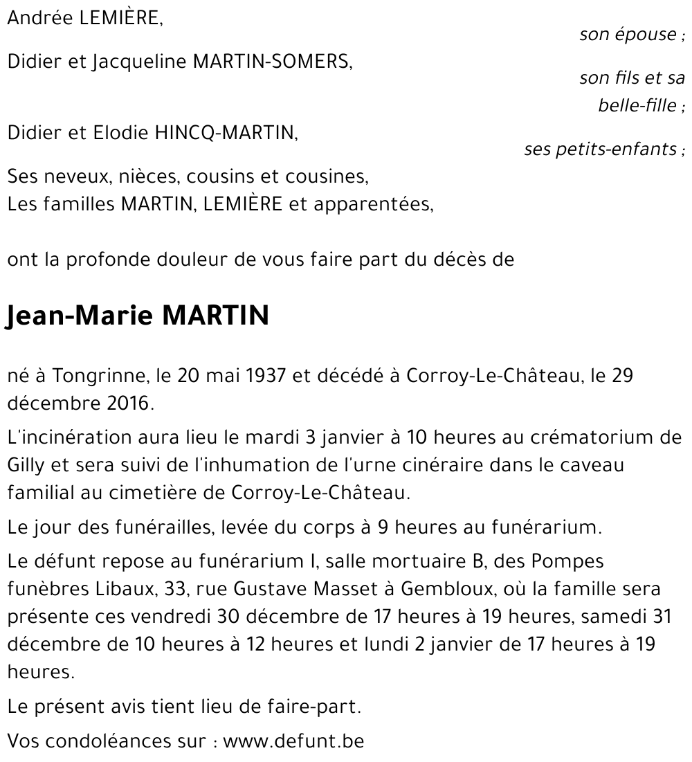 Jean-Marie MARTIN