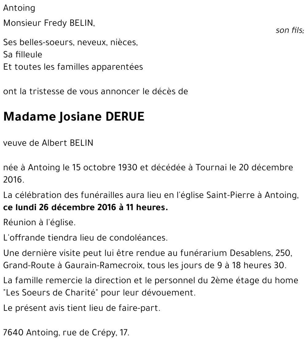 Josiane DERUE