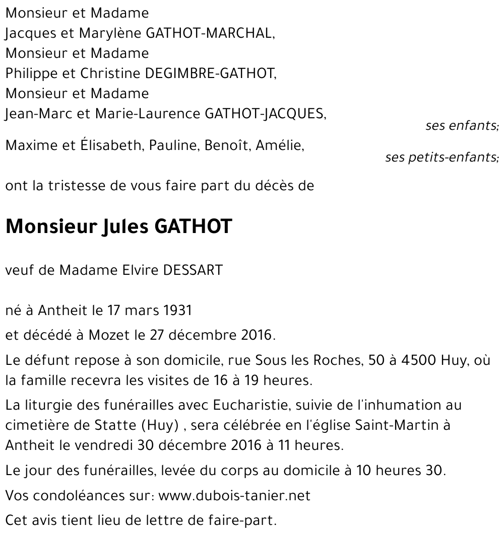 Jules GATHOT