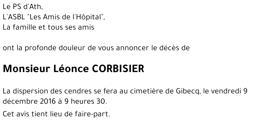 Léonce CORBISIER