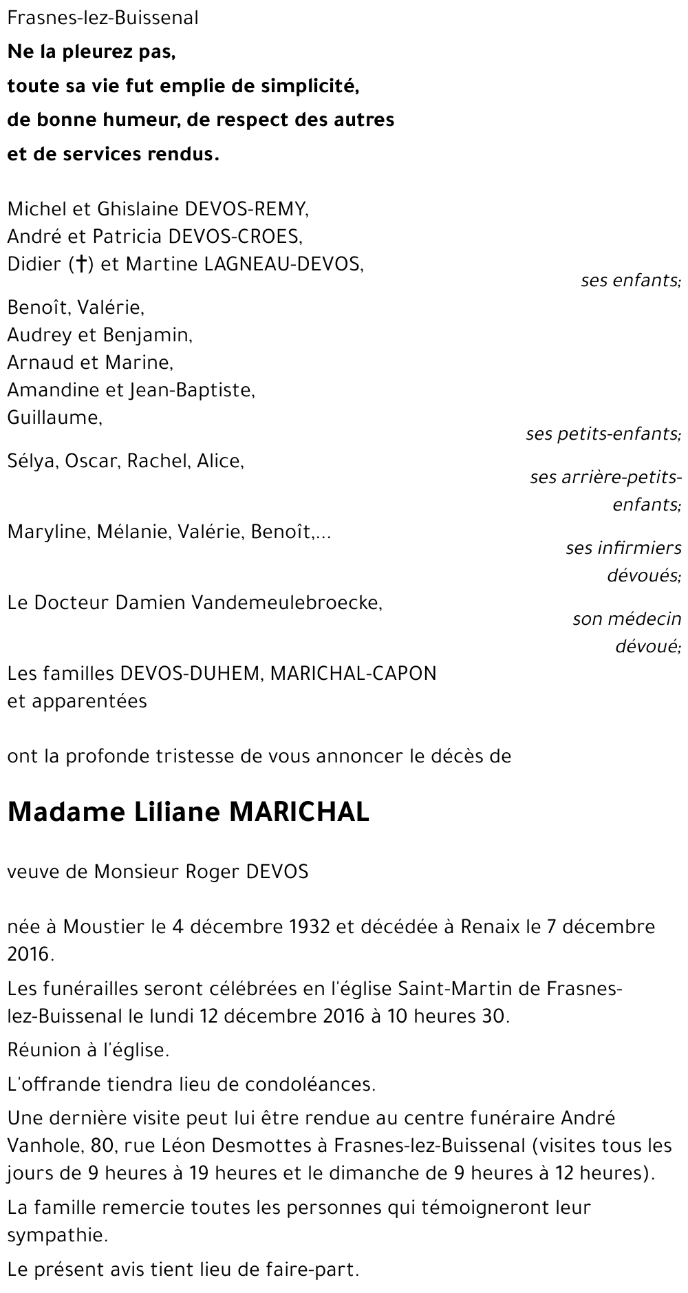 Liliane MARICHAL