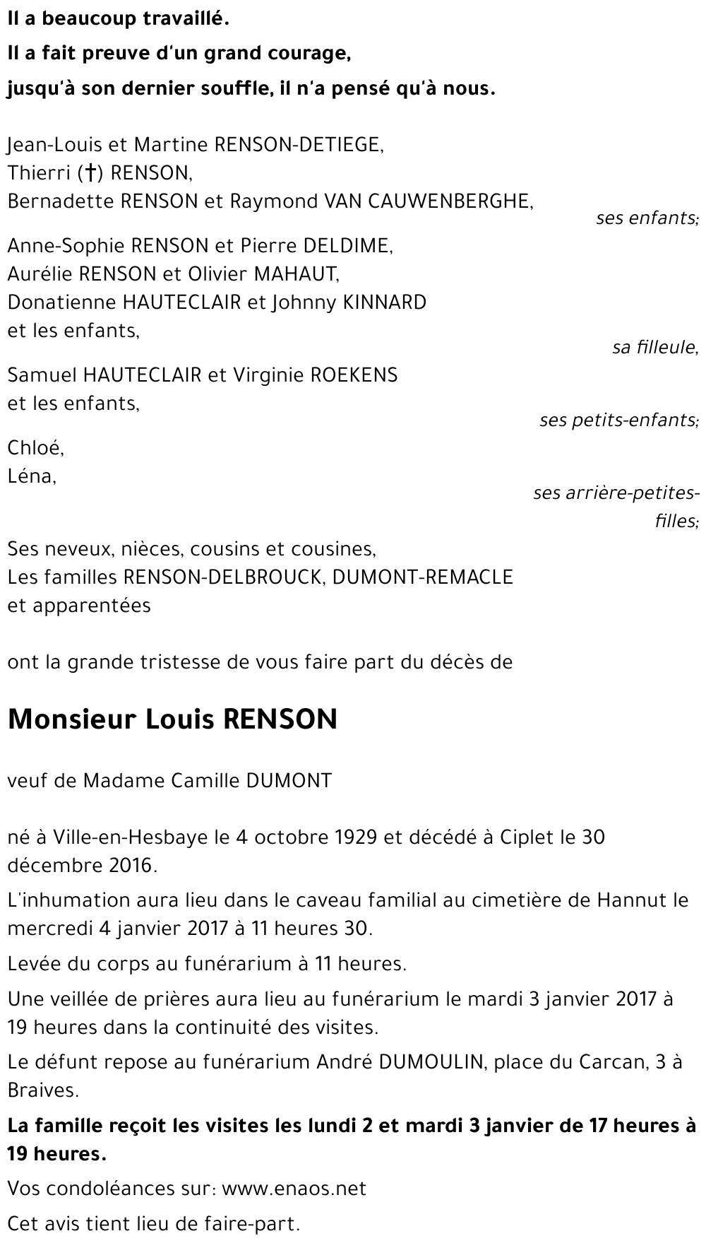 Louis RENSON