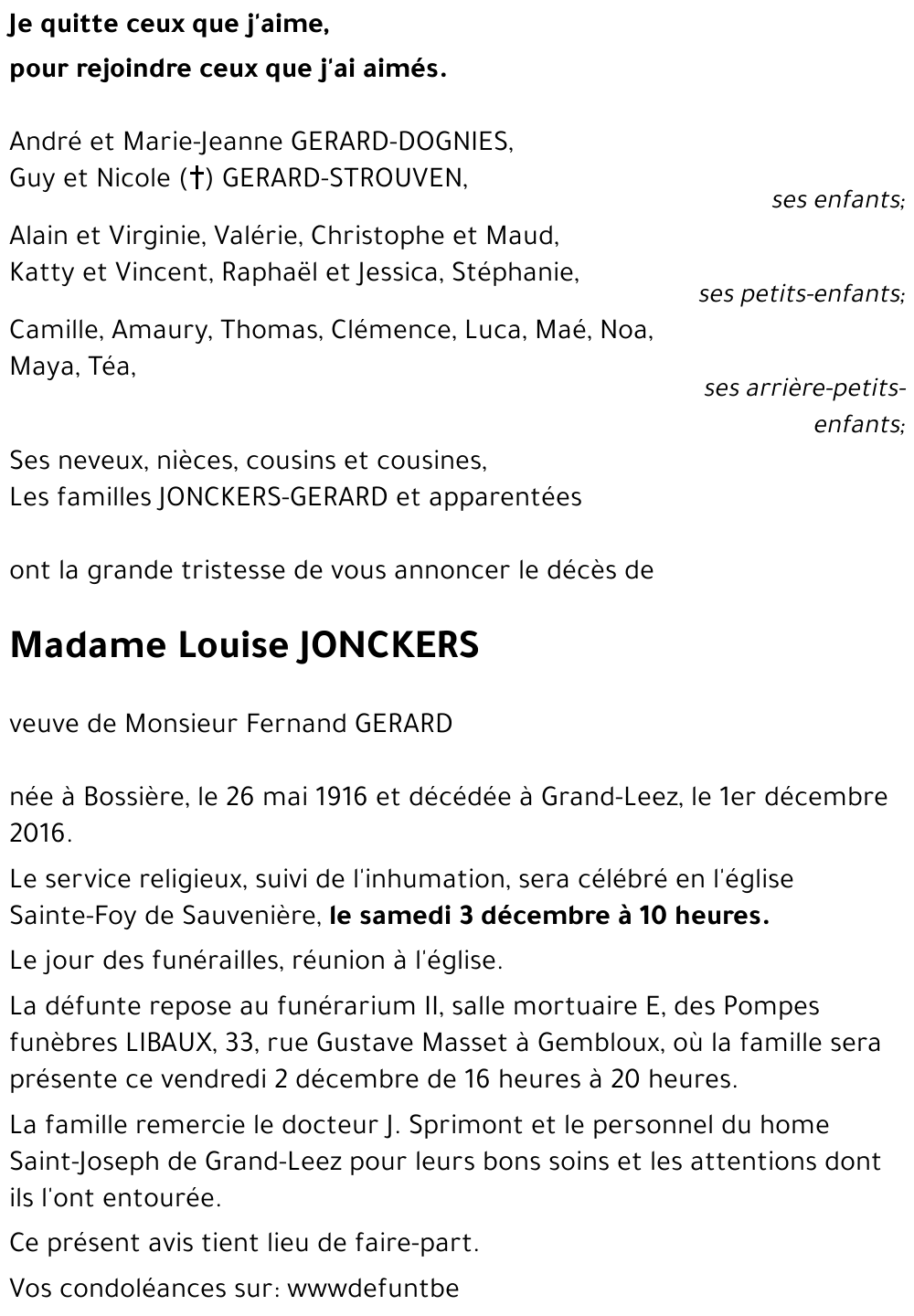 Louise JONCKERS