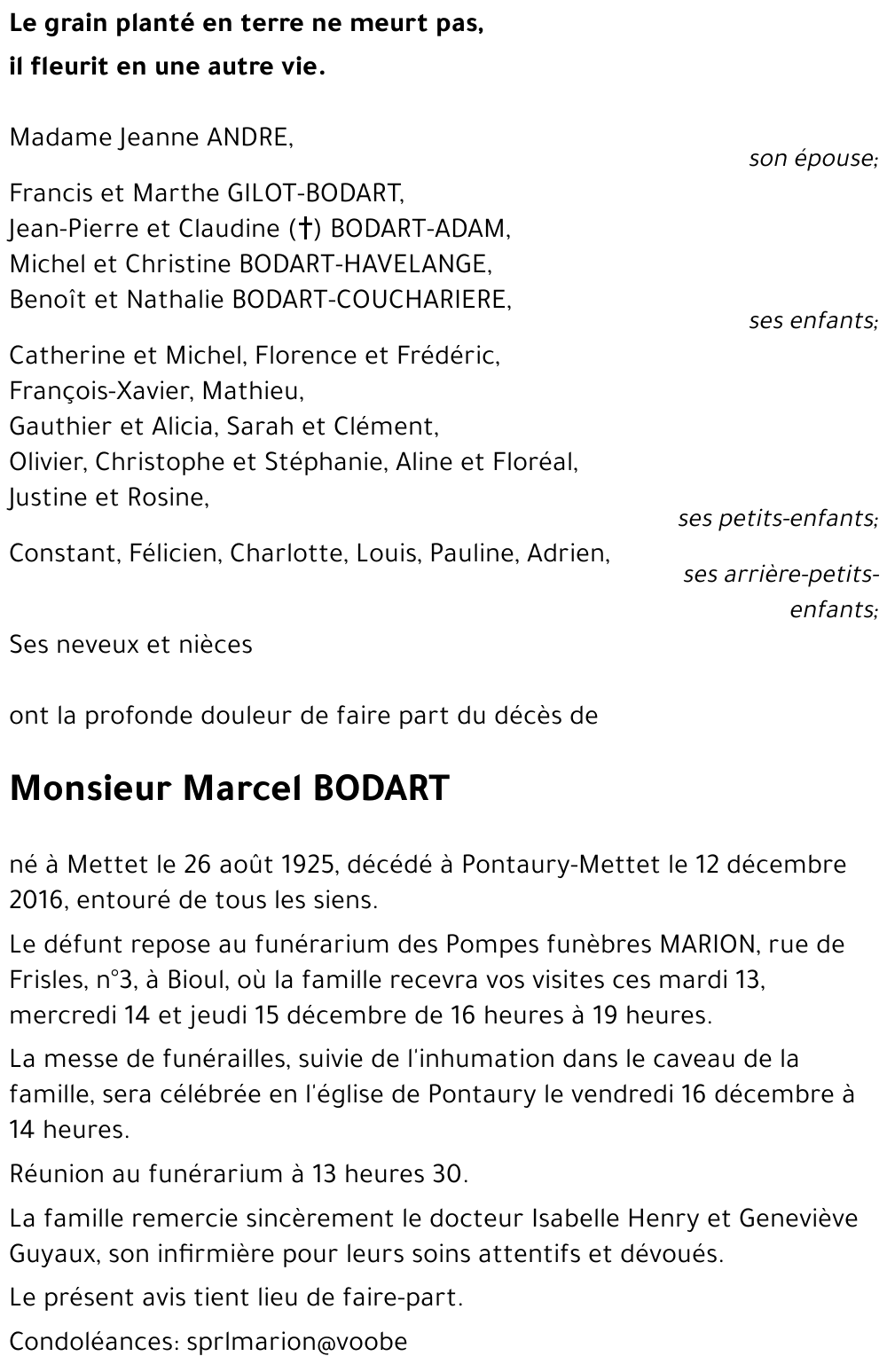 Marcel BODART