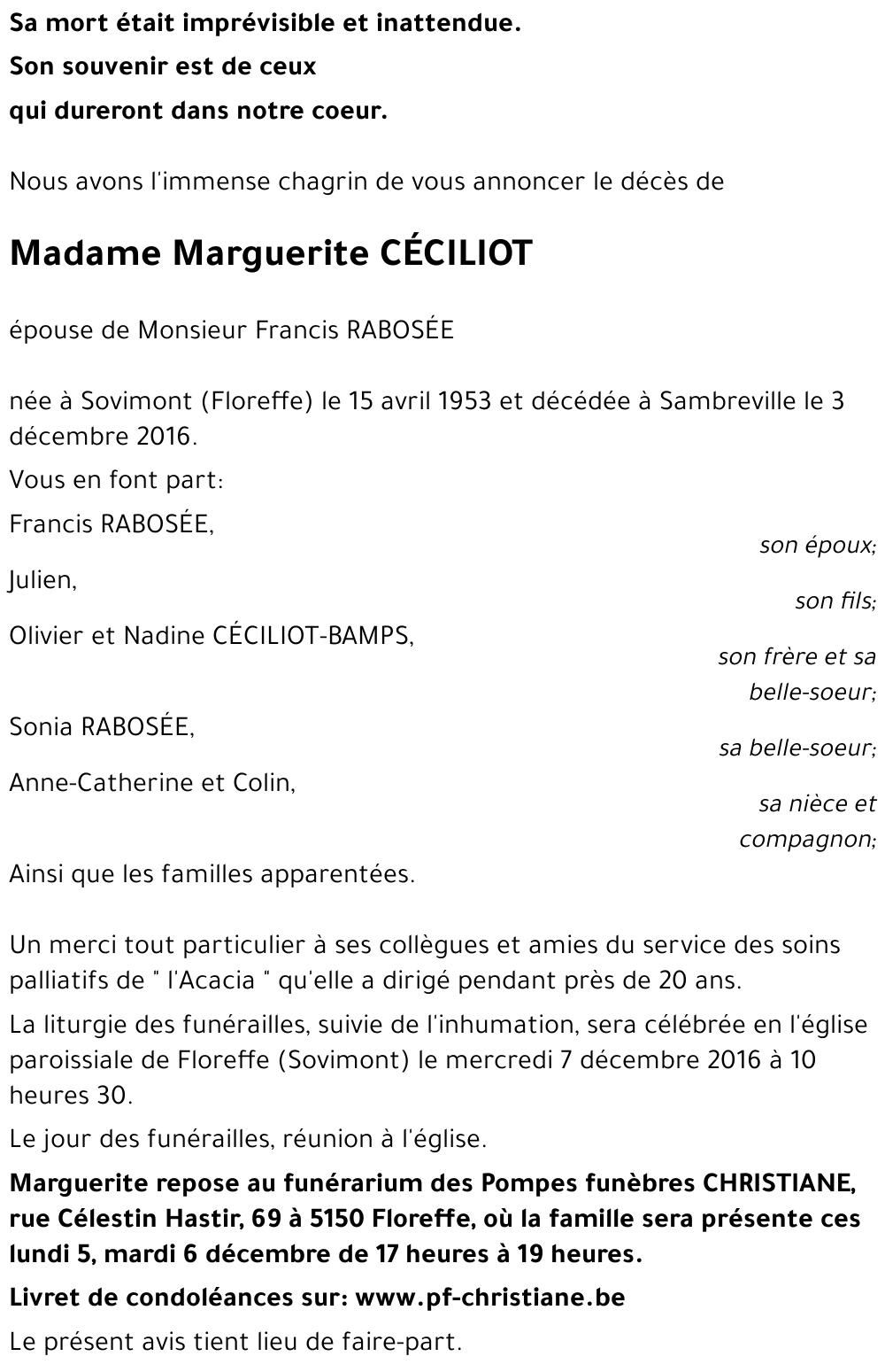 Marguerite CECILIOT