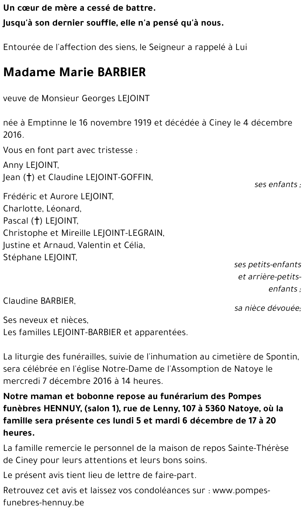 Marie BARBIER