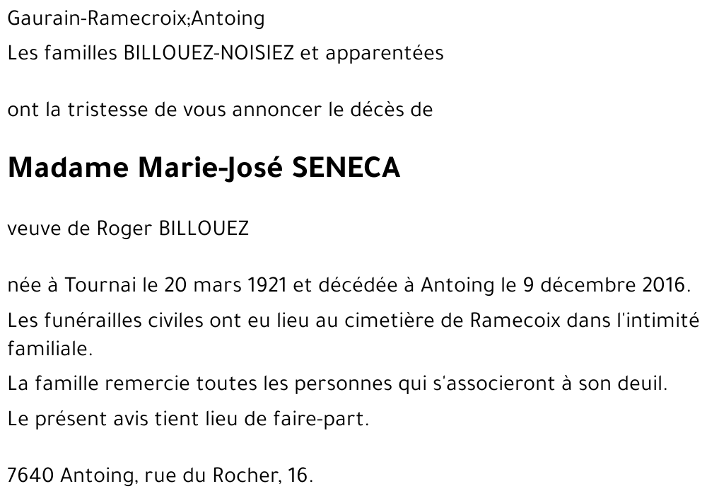 Marie-José SENECA