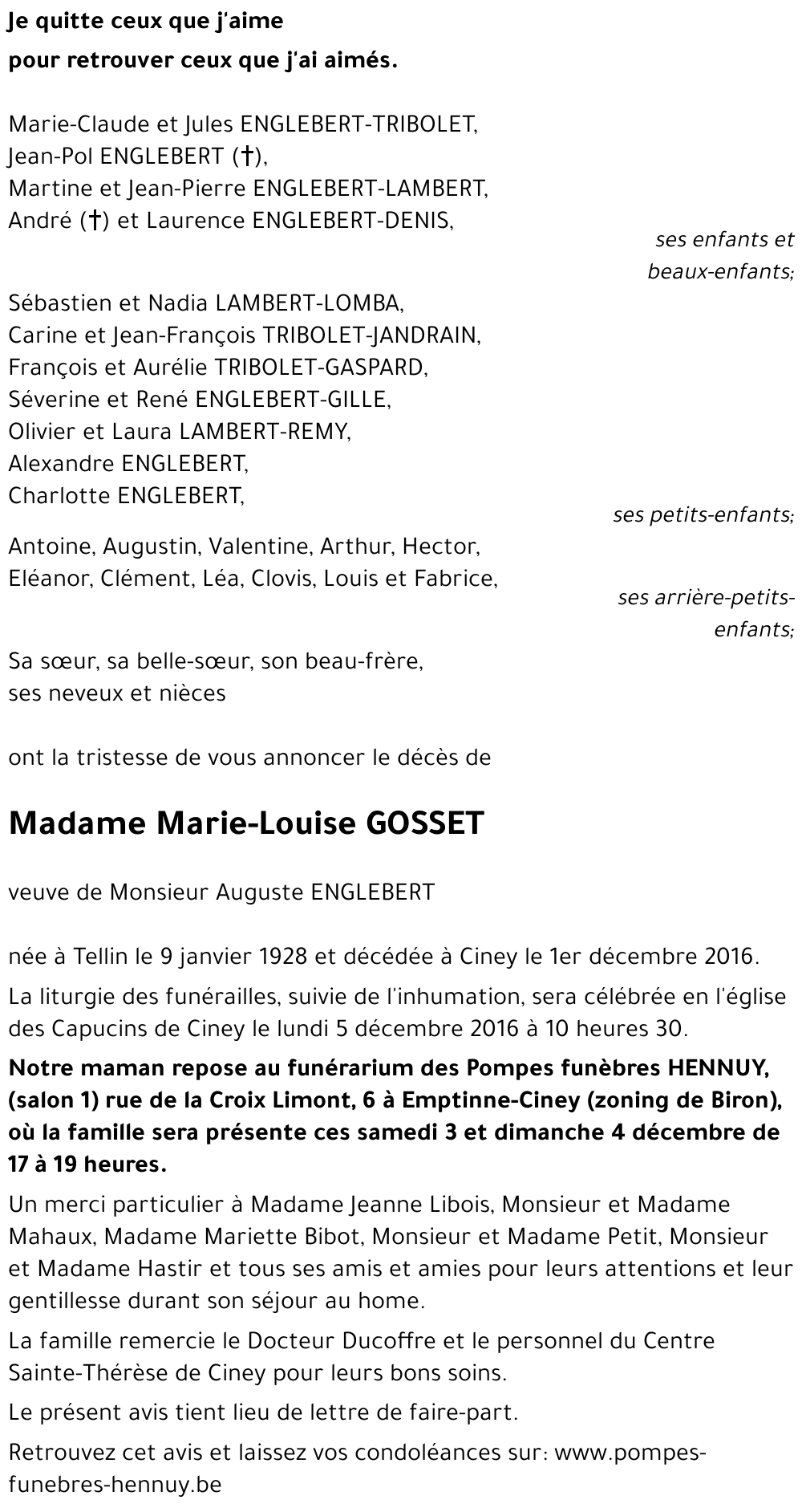 Marie-Louise GOSSET