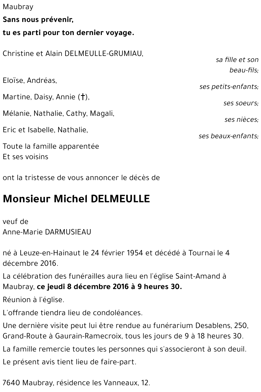 Michel DELMEULLE