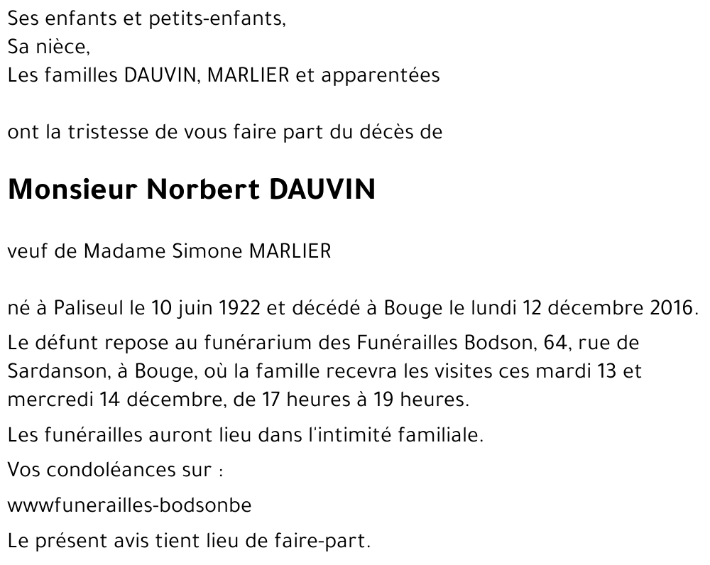 Norbert DAUVIN