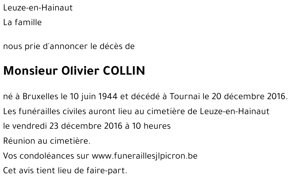 Olivier COLLIN