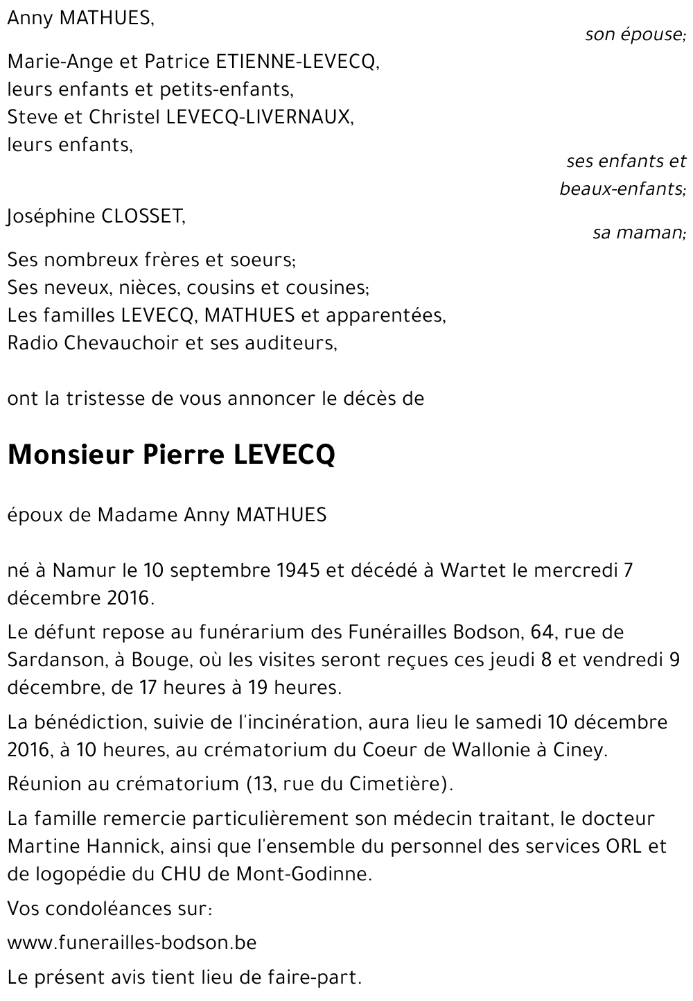 Pierre LEVECQ