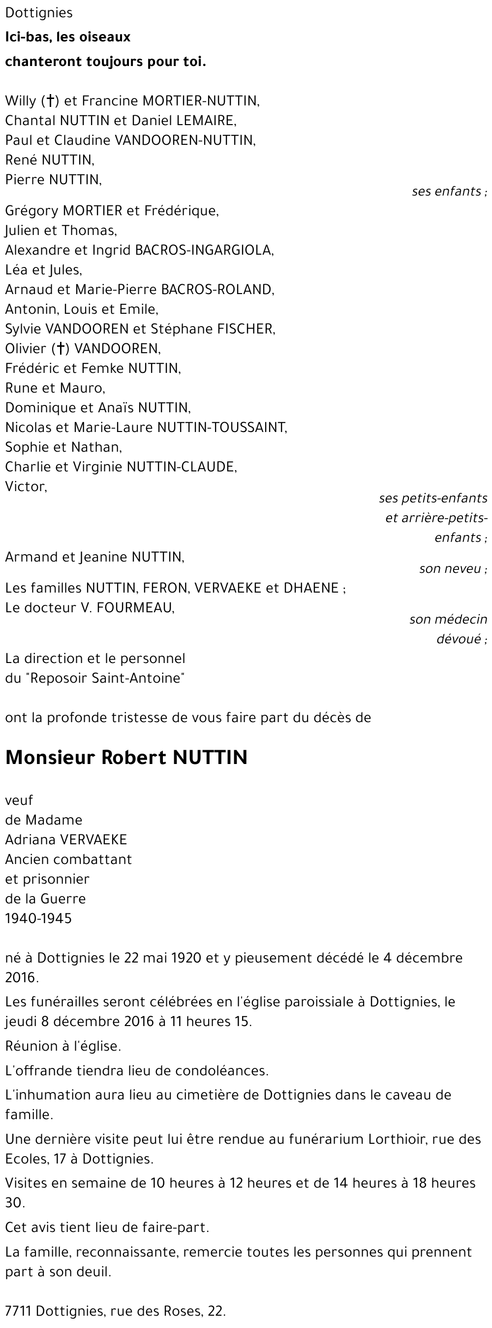 Robert NUTTIN