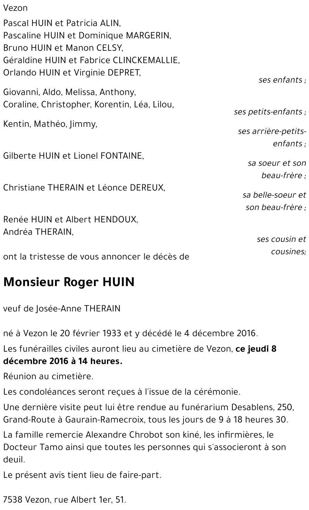 Roger HUIN