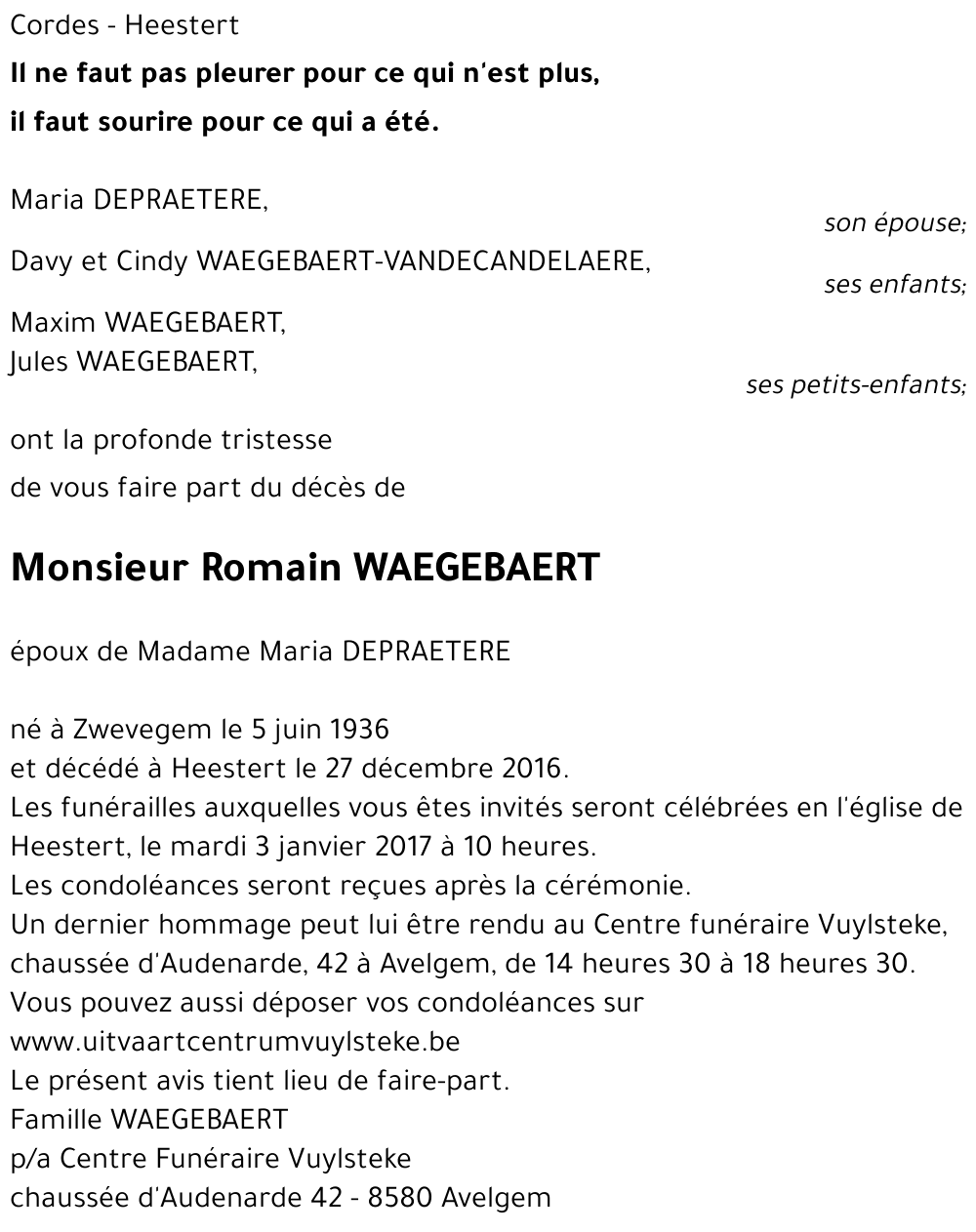 Romain WAEGEBAERT