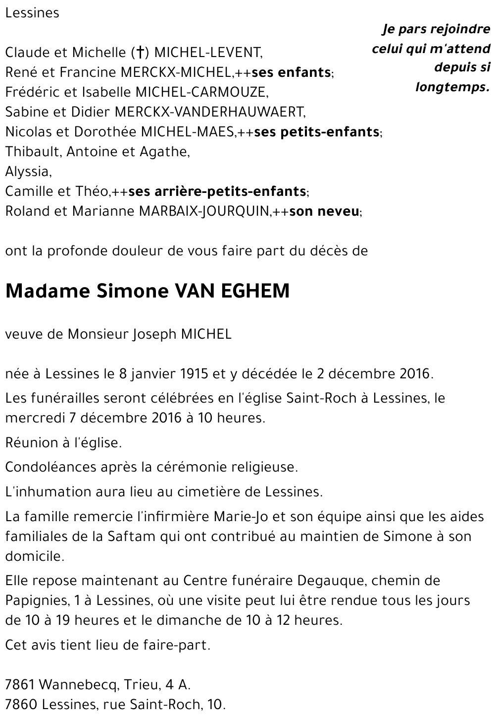 Simone VAN EGHEM