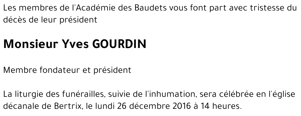 Yves GOURDIN