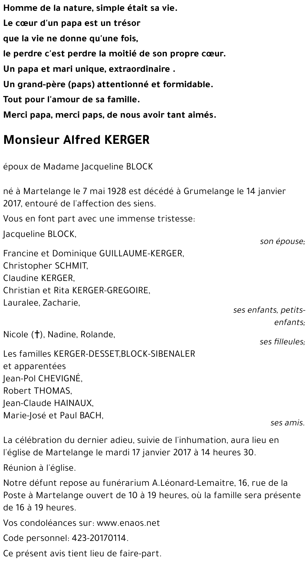 Alfred KERGER