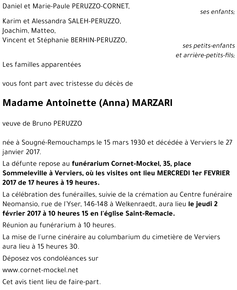 Antoinette MARZARI