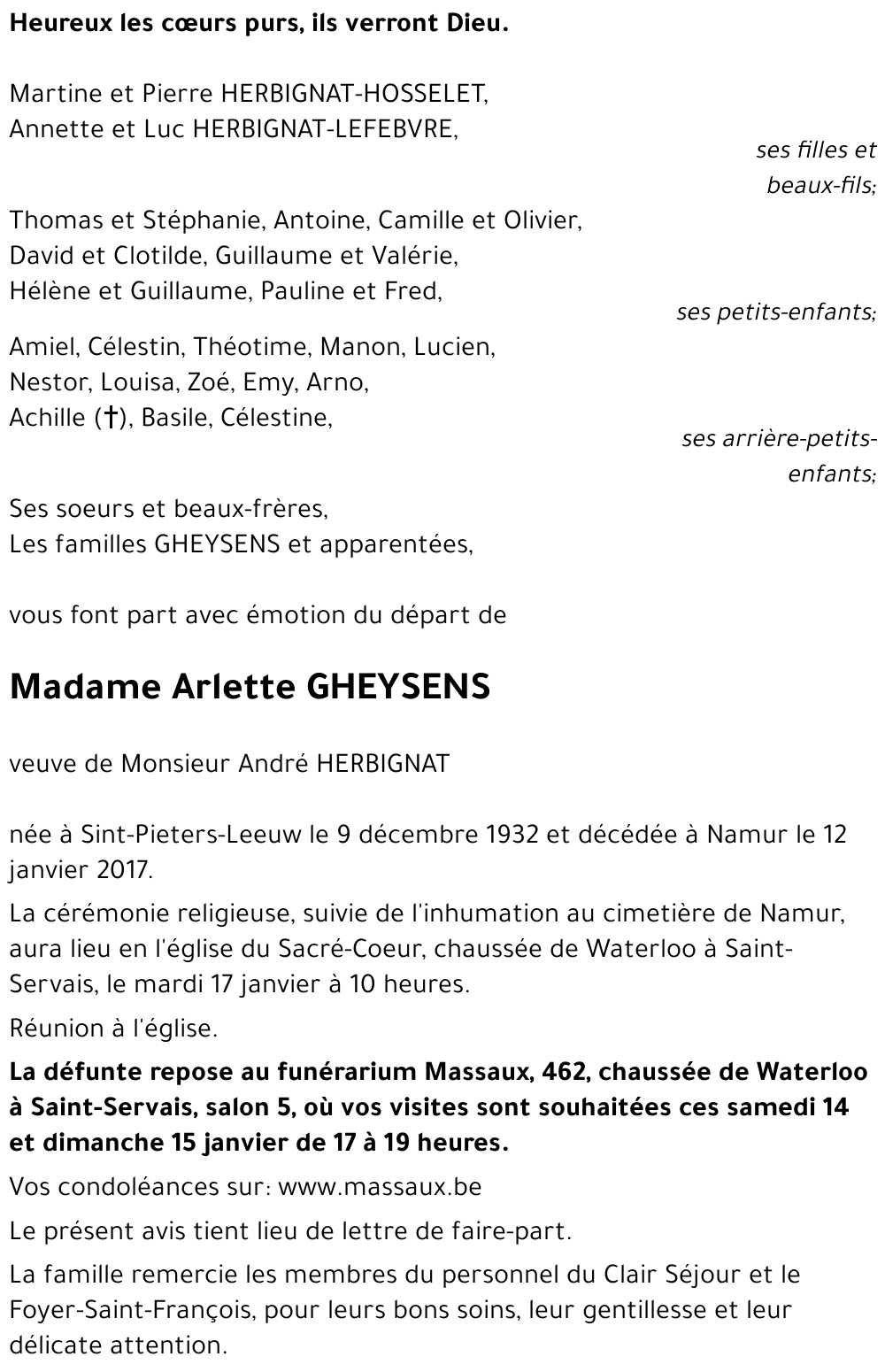 Arlette GHEYSENS