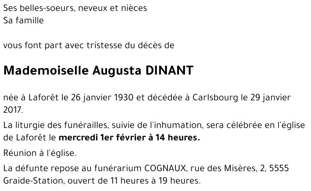 Augusta DINANT