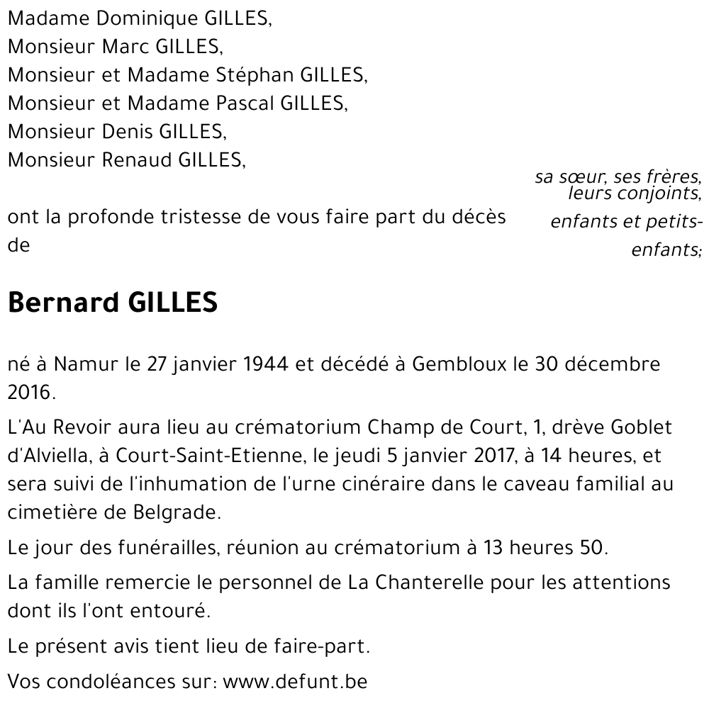 Bernard GILLES